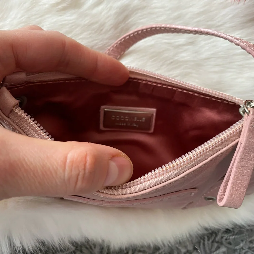 Coccinelle Pink Mini Shoulder Bag - Picture 3 of 7
